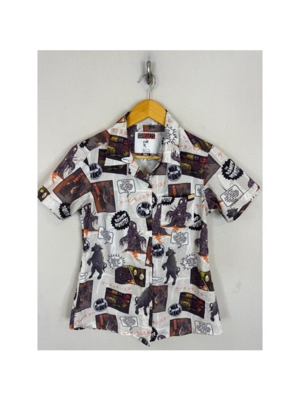 RSVLTS Justin Warner War of Giants Ramen Monster Kunuflex Shirt Womens Small